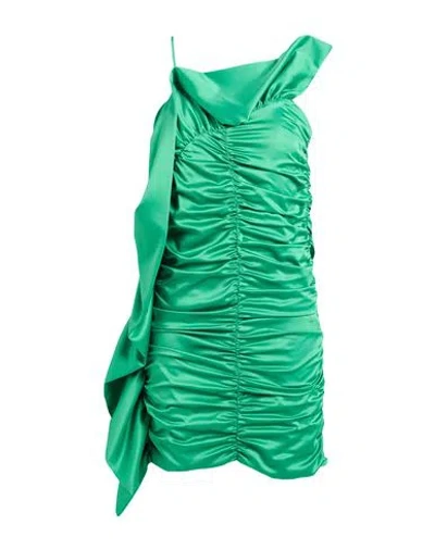 Simona Corsellini Woman Mini Dress Light Green Size 6 Polyester