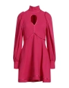Simona Corsellini Woman Short Dress Magenta Size 8 Polyester In Magenta