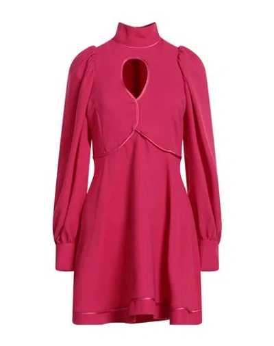 Simona Corsellini Woman Short Dress Magenta Size 8 Polyester