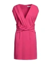 Simona Corsellini Woman Mini Dress Magenta Size 8 Viscose, Elastane