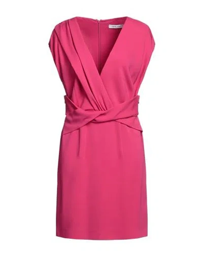 Simona Corsellini Woman Mini Dress Magenta Size 8 Viscose, Elastane
