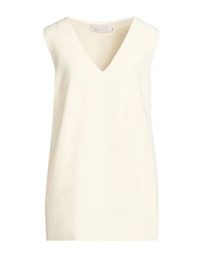 Simona Corsellini Woman Mini Dress Off White Size 4 Polyester, Viscose, Cotton, Elastane
