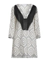 Simona Corsellini Woman Mini Dress White Size 10 Polyester, Cotton In White