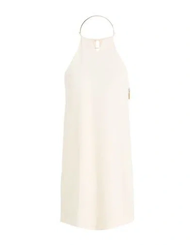 Simona Corsellini Woman Mini Dress White Size 4 Viscose, Elastane