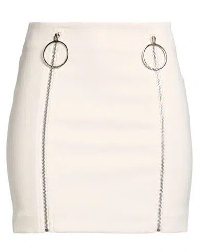 Simona Corsellini Woman Mini Skirt Beige Size 4 Polyester, Elastane In Neutral
