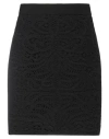 Simona Corsellini Woman Mini Skirt Black Size 6 Polyester, Elastane In Black