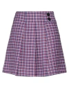 Simona Corsellini Woman Mini Skirt Blue Size 4 Polyester, Viscose