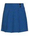 Simona Corsellini Woman Mini Skirt Bright Blue Size M Polyester, Viscose, Elastane In Blue