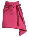 Simona Corsellini Woman Mini Skirt Fuchsia Size 4 Polyester In Pink