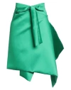 Simona Corsellini Woman Mini Skirt Green Size 4 Polyester In Green