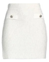 Simona Corsellini Woman Mini Skirt Ivory Size 8 Polyamide, Wool, Acrylic In White