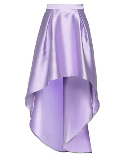 Simona Corsellini Woman Mini Skirt Light Purple Size 8 Polyester