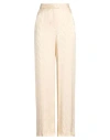 Simona Corsellini Woman Pants Beige Size 6 Viscose In Nude