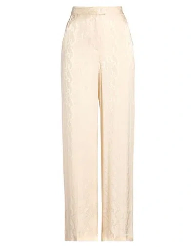 SIMONA CORSELLINI SIMONA CORSELLINI WOMAN PANTS BEIGE SIZE 6 VISCOSE