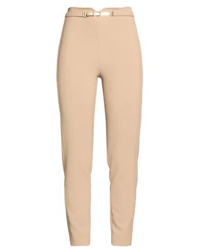 Simona Corsellini Woman Pants Beige Size 8 Polyester, Viscose, Cotton, Elastane In Nude