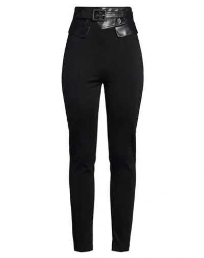 Simona Corsellini Woman Pants Black Size 2 Viscose, Polyamide, Elastane, Polyurethane
