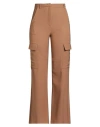 Simona Corsellini Woman Pants Camel Size 10 Polyester, Elastane In Multi