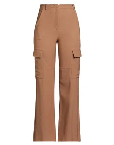 Simona Corsellini Woman Pants Camel Size 10 Polyester, Elastane In Multi