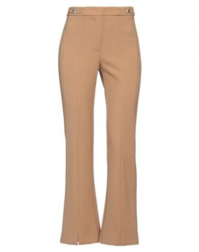 Simona Corsellini Woman Pants Camel Size 2 Polyester, Viscose, Cotton, Elastane In Brown