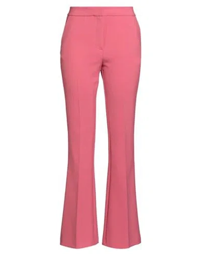Simona Corsellini Woman Pants Coral Size 6 Polyester, Viscose, Cotton, Elastane In Red