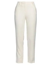 Simona Corsellini Woman Pants Cream Size 10 Polyester, Elastane In White