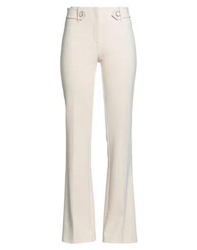 Simona Corsellini Woman Pants Cream Size 8 Polyester, Elastane