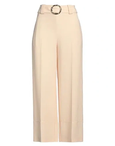 Simona Corsellini Woman Pants Cream Size 8 Polyester, Elastane, Acetate, Viscose In White