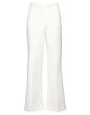 Simona Corsellini Woman Pants Cream Size 8 Polyester, Viscose, Cotton, Elastane In White