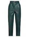 Simona Corsellini Woman Pants Deep Jade Size 10 Polyurethane, Polyester In Green