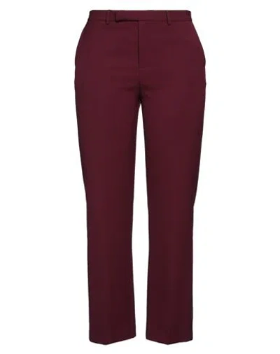 Simona Corsellini Woman Pants Plum Size 8 Polyester, Viscose, Cotton, Elastane In Purple