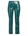 Simona Corsellini Woman Pants Emerald Green Size 4 Polyurethane, Polyester In Green