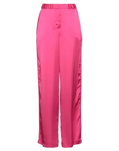 Simona Corsellini Woman Pants Fuchsia Size 12 Polyester In Pink