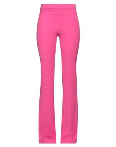 Simona Corsellini Woman Pants Fuchsia Size 8 Polyester, Elastane In Pink