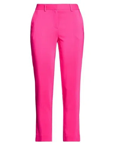 Simona Corsellini Woman Pants Fuchsia Size 8 Viscose, Elastane In Pink