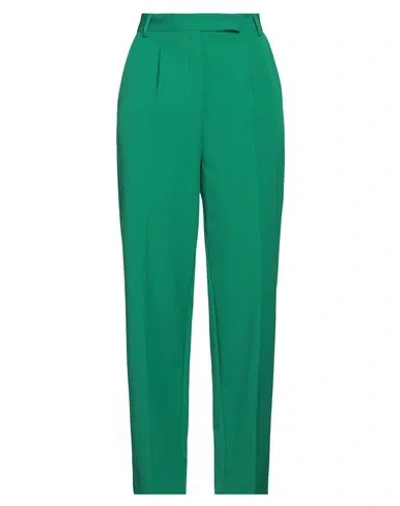 Simona Corsellini Woman Pants Green Size 8 Polyester, Viscose, Elastane