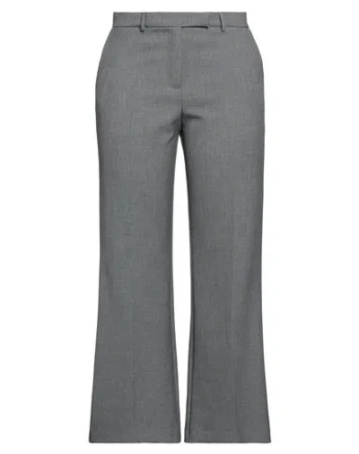 Simona Corsellini Woman Pants Grey Size 10 Polyester, Viscose, Cotton, Elastane In Grey