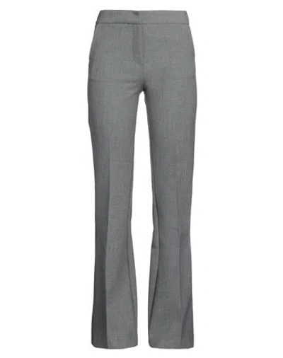 Simona Corsellini Woman Pants Grey Size 2 Polyester, Viscose, Cotton, Elastane In Gray