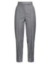 SIMONA CORSELLINI SIMONA CORSELLINI WOMAN PANTS GREY SIZE 4 POLYESTER, VISCOSE