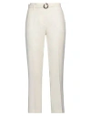 Simona Corsellini Woman Pants Ivory Size 10 Polyester, Elastane In White