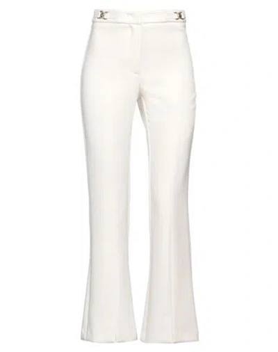 Simona Corsellini Woman Pants Ivory Size 2 Polyester, Viscose, Cotton, Elastane In White