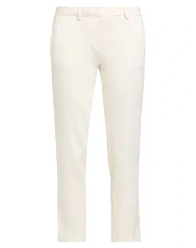 SIMONA CORSELLINI SIMONA CORSELLINI WOMAN PANTS IVORY SIZE 4 VISCOSE, ELASTANE