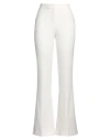 Simona Corsellini Woman Pants Ivory Size 6 Polyester, Viscose, Cotton, Elastane In White