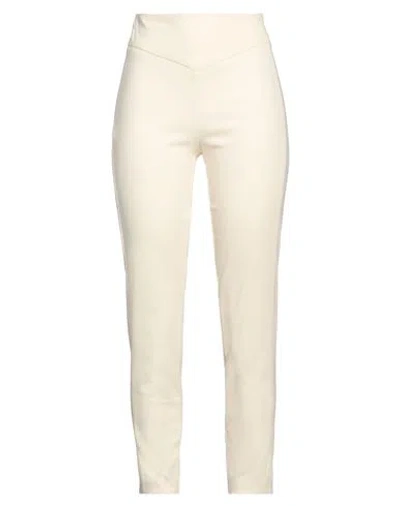 Simona Corsellini Woman Pants Ivory Size 8 Polyester, Elastane In White