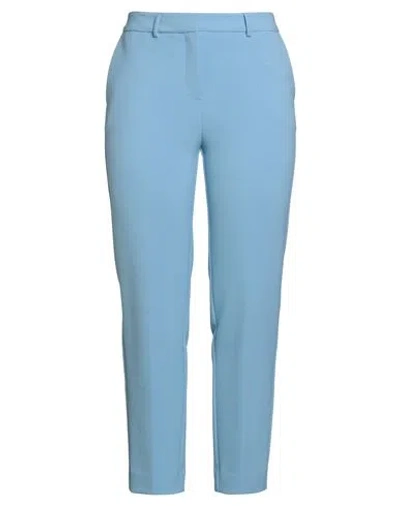 Simona Corsellini Woman Pants Light Blue Size 12 Polyester, Viscose, Cotton, Elastane