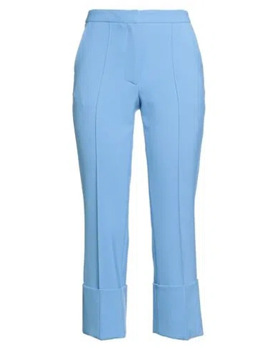 Simona Corsellini Woman Pants Light Blue Size 2 Polyester, Viscose, Cotton, Elastane