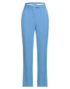 Simona Corsellini Woman Pants Light Blue Size 8 Cotton, Viscose, Elastane