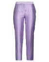 Simona Corsellini Woman Pants Lilac Size 6 Polyester In Purple