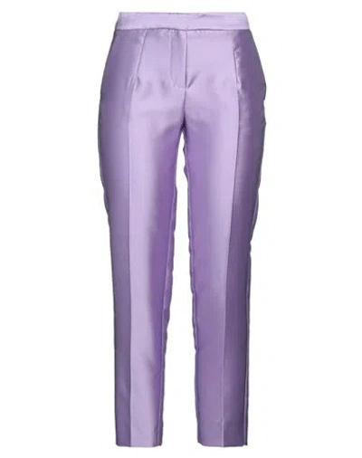 Simona Corsellini Woman Pants Lilac Size 6 Polyester In Purple