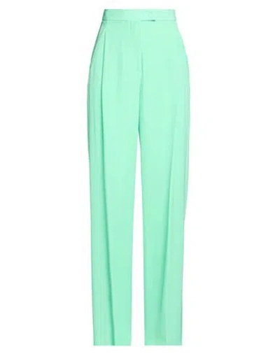 Simona Corsellini Woman Pants Lime Green Size 8 Polyester, Elastane In Multi