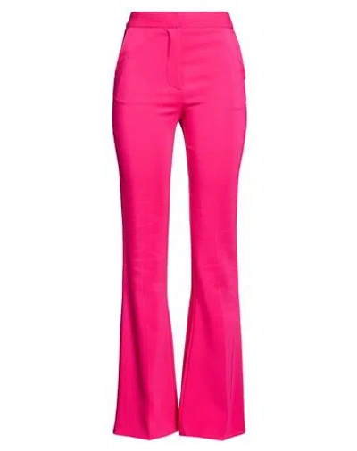 Simona Corsellini Woman Pants Magenta Size 4 Polyester, Viscose, Cotton, Elastane In Pink